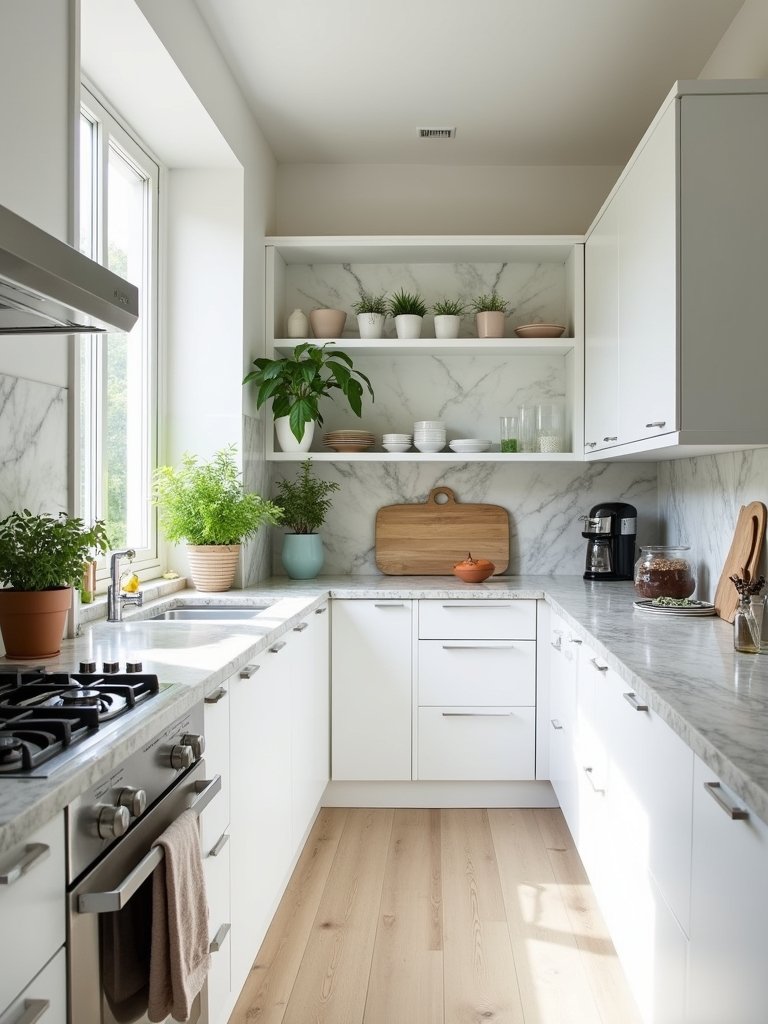 bright spacious minimalist kitchen inspiration