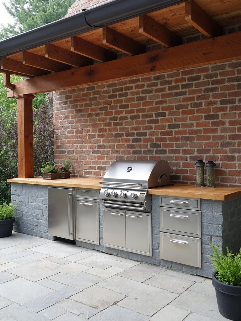 budget friendly outdoor kitchen design