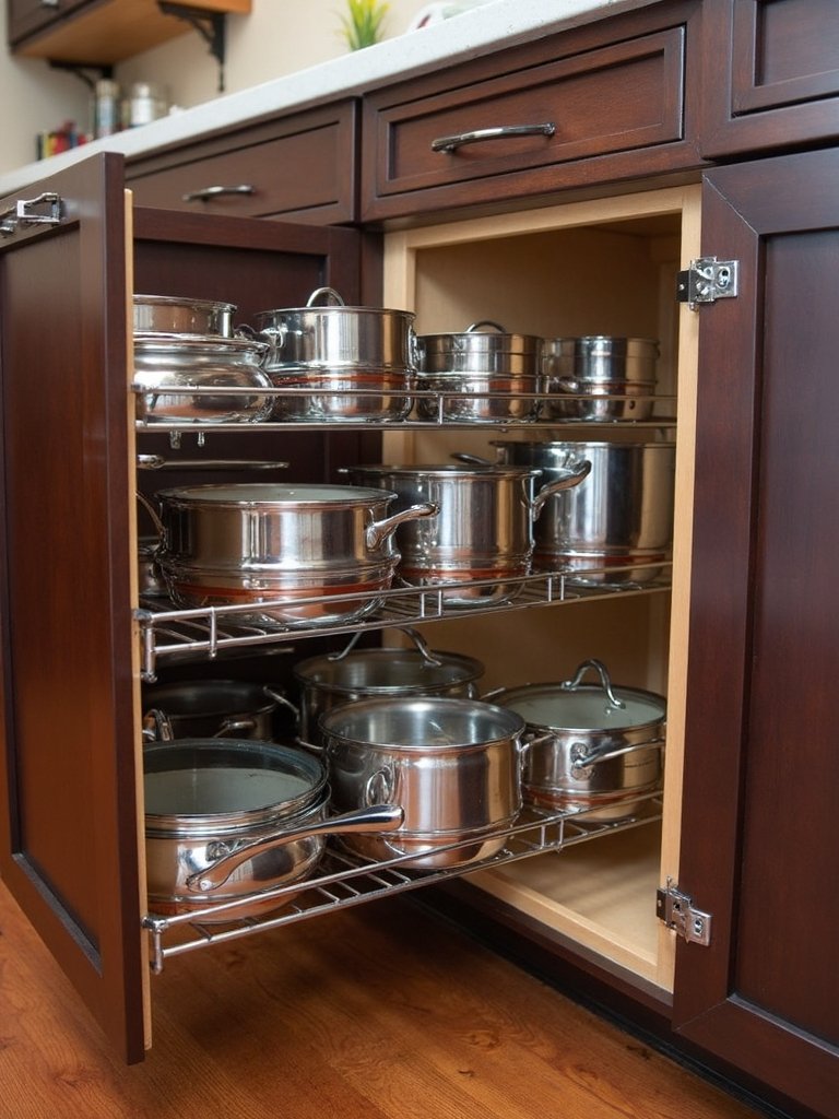 cabinet organizing solutions