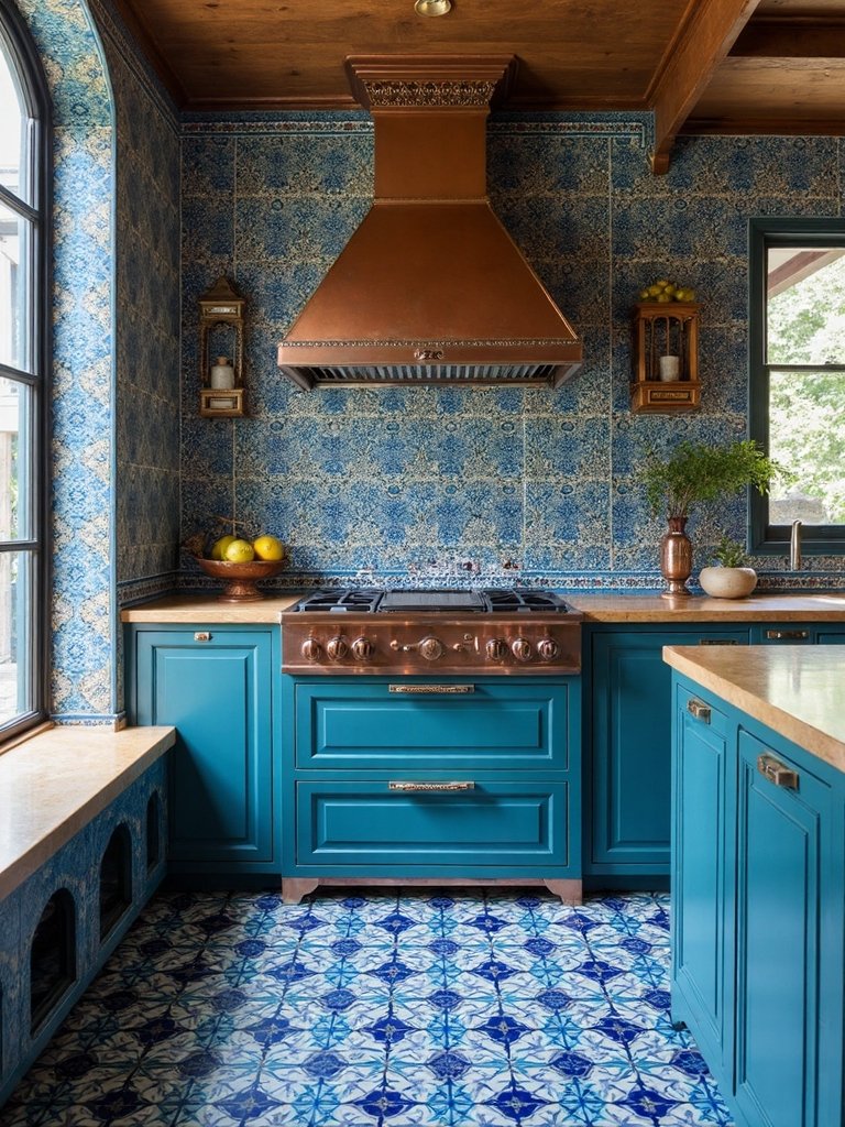 captivating moroccan kitchen tile transformation