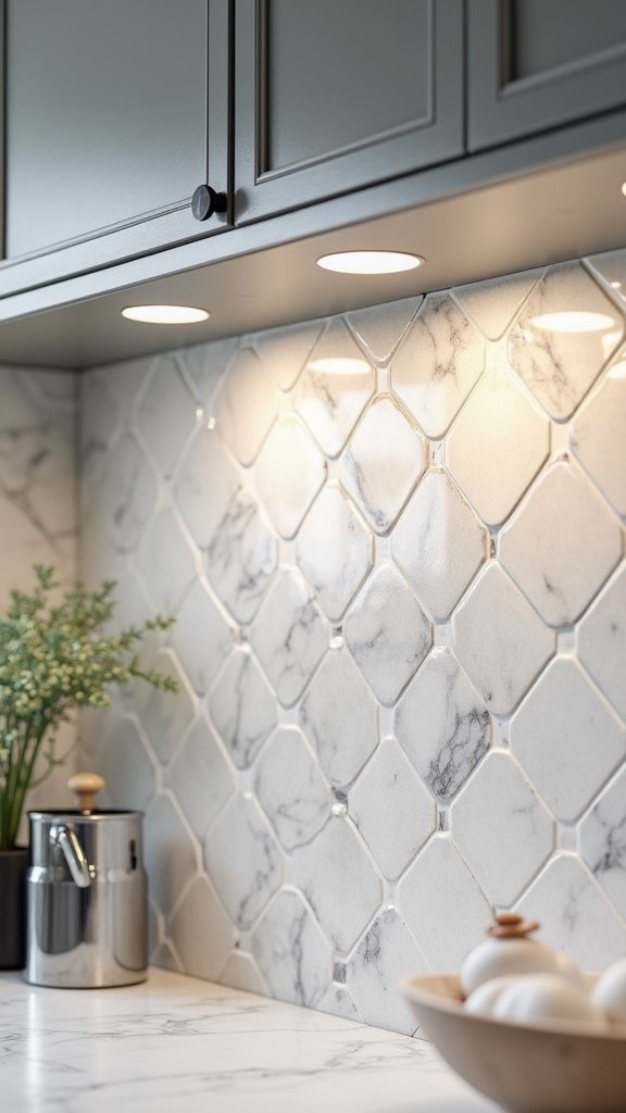 chic kitchen tile texture makeover