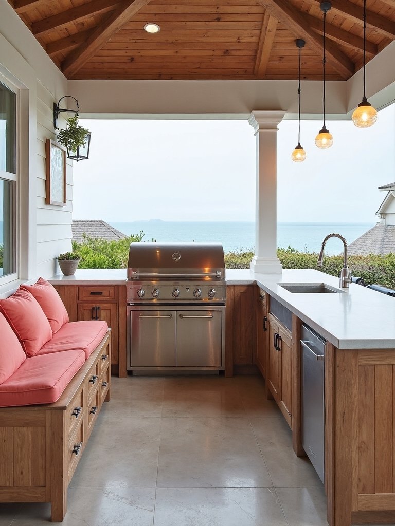 coastal inspired outdoor kitchens
