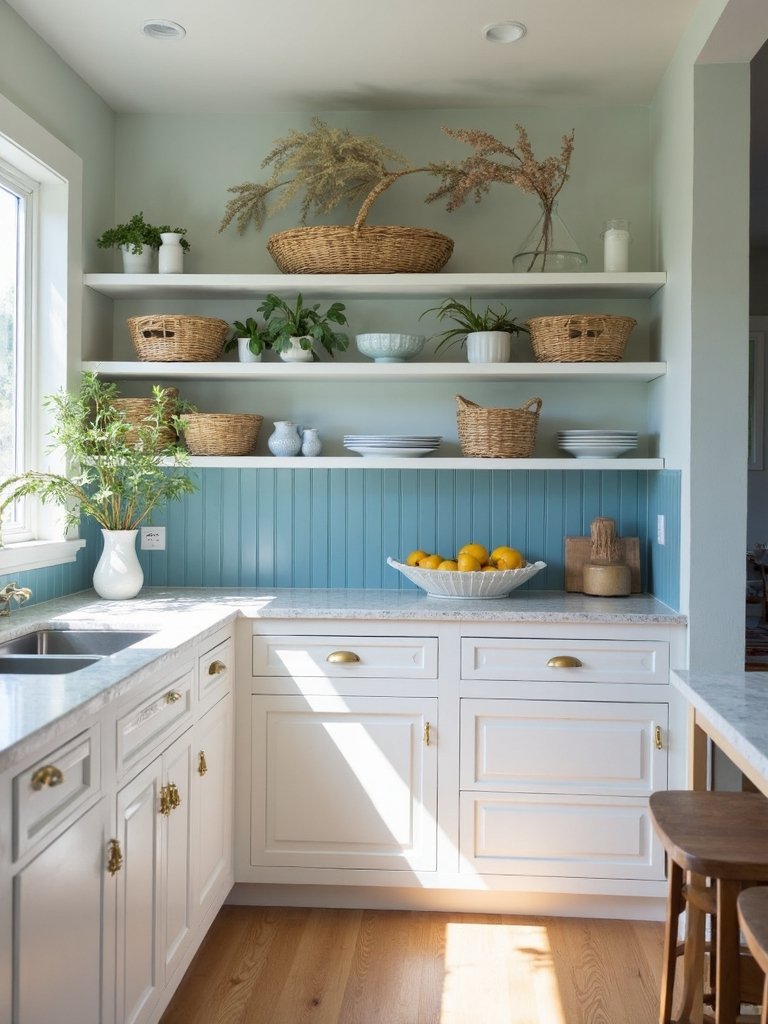 coastal kitchen storage solutions