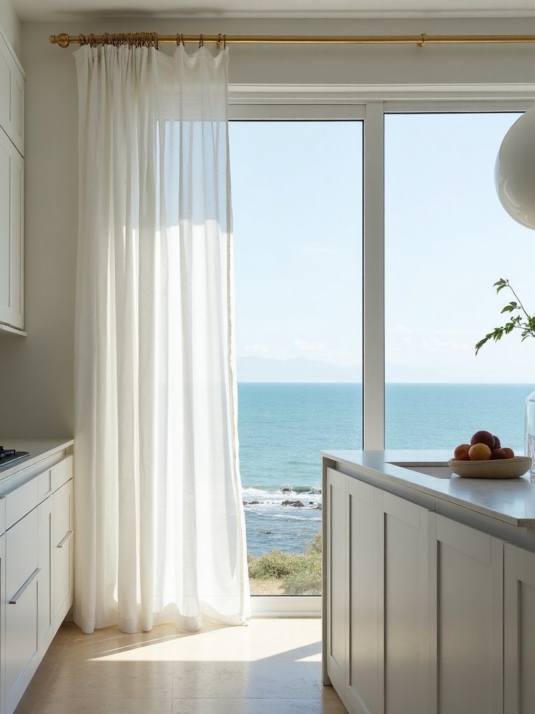 coastal kitchen window treatments