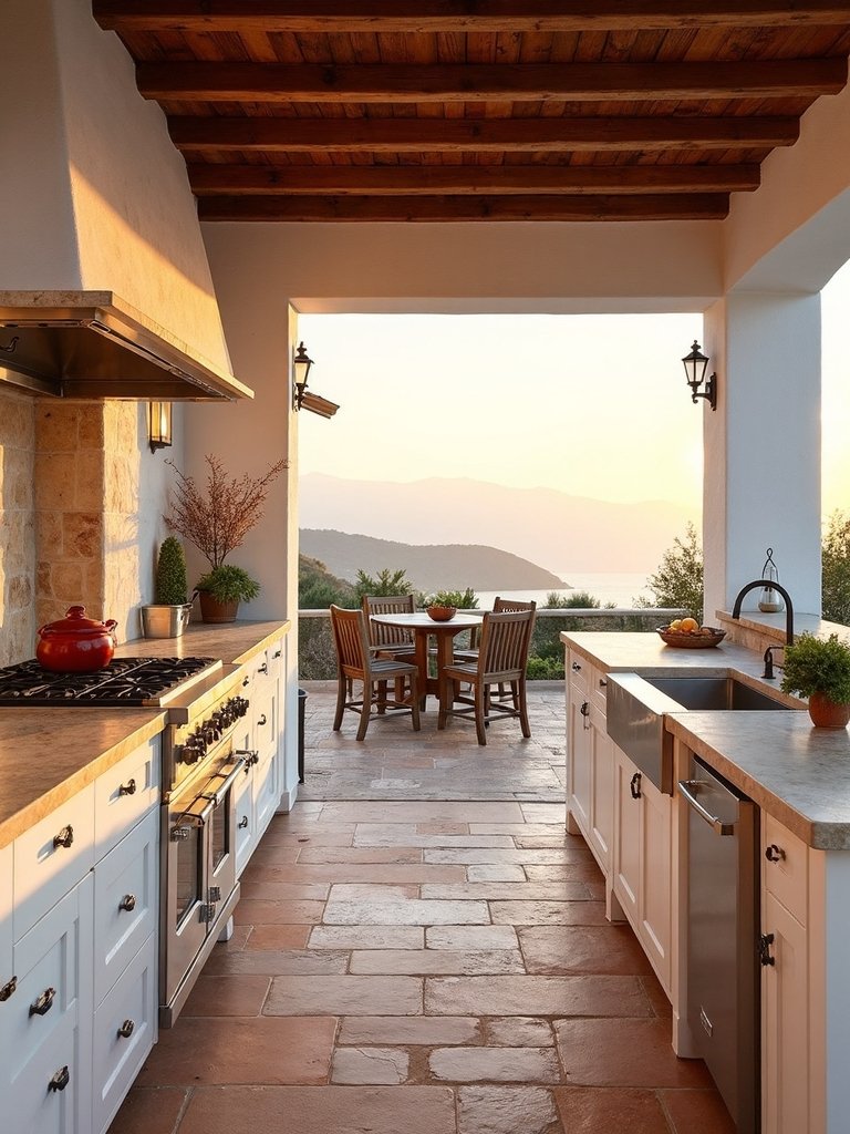 coastal spanish villa kitchen