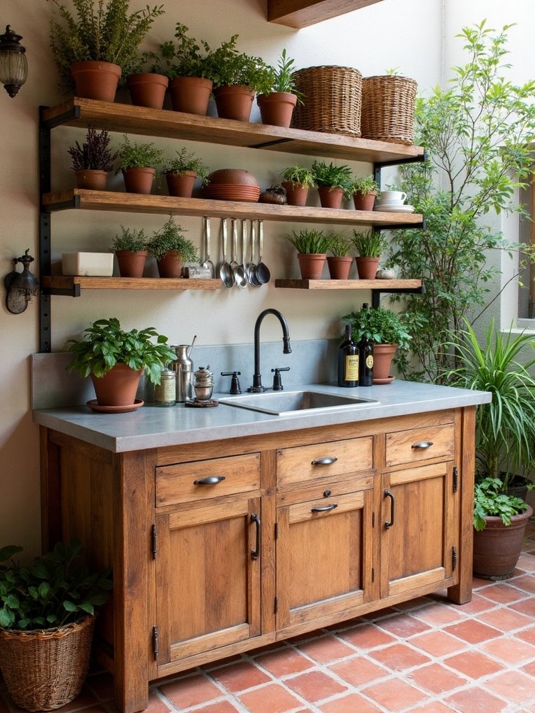 compact outdoor cooking prep station