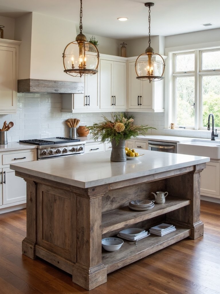 concrete and weathered wood fusion