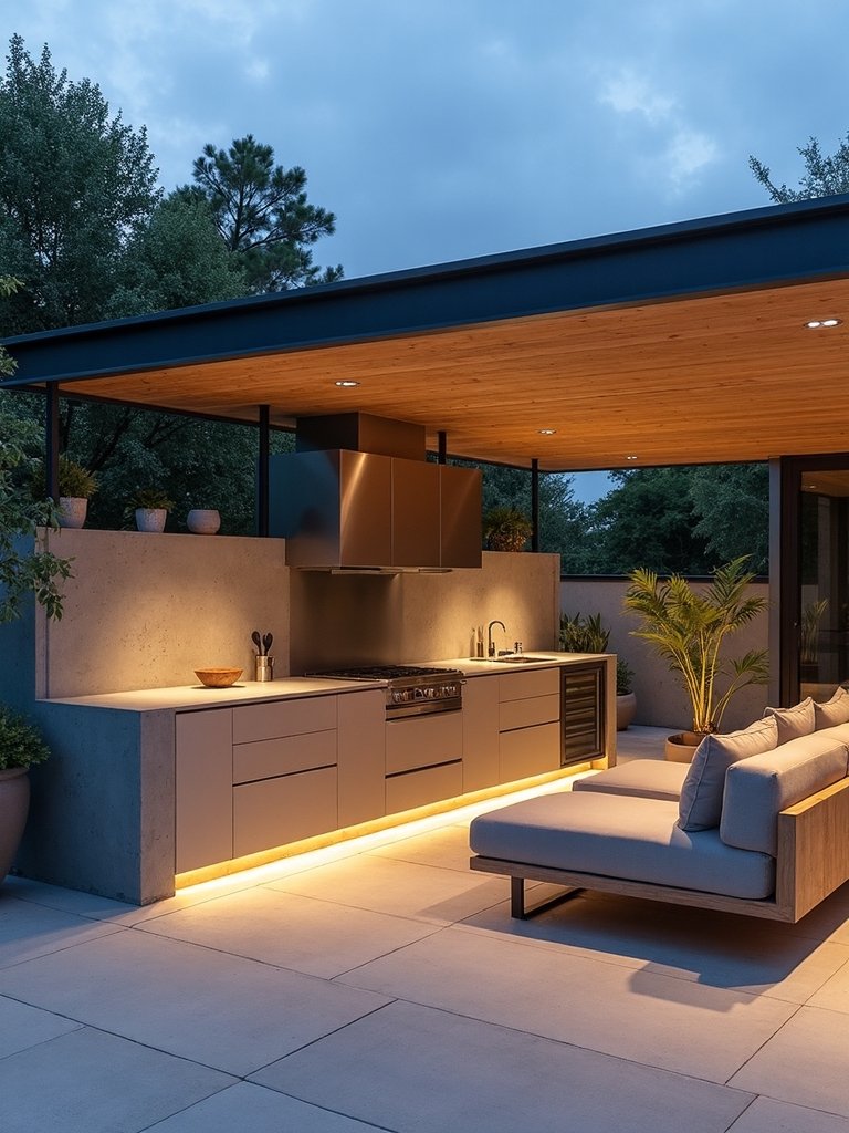 concrete outdoor gathering space