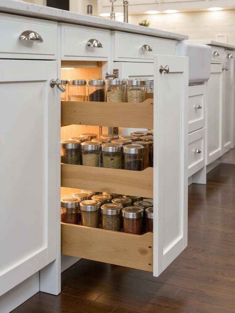 convenient spice cabinet storage solutions