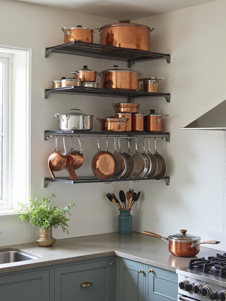 corner mounted storage solution