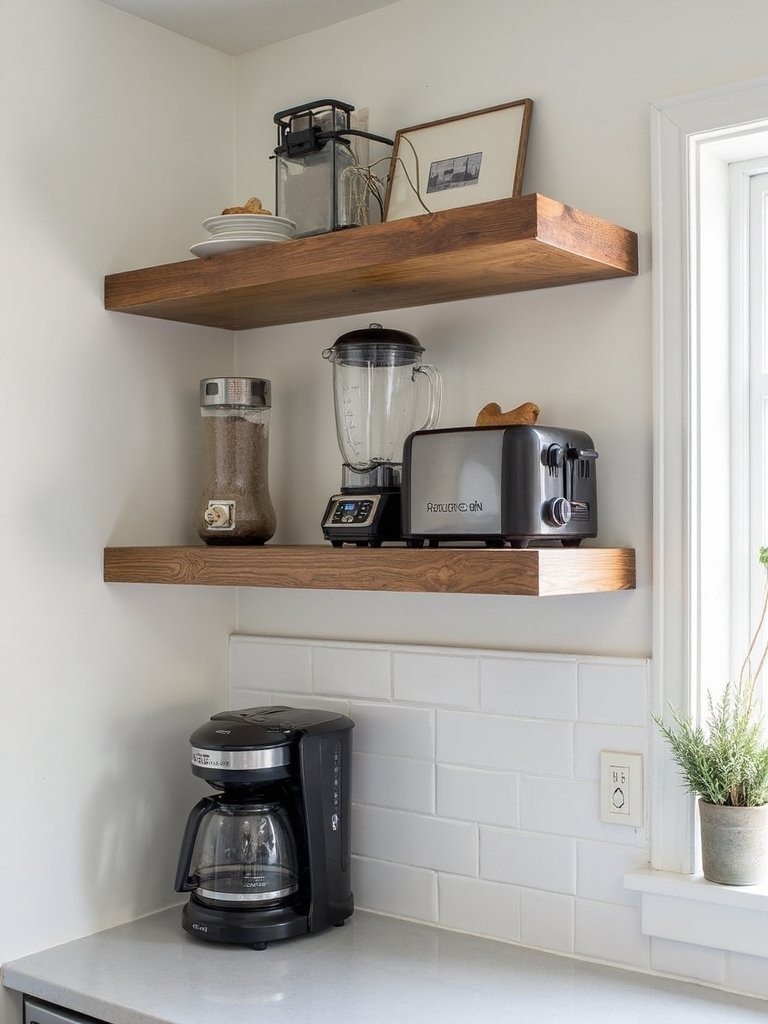 counter clutter vertical storage