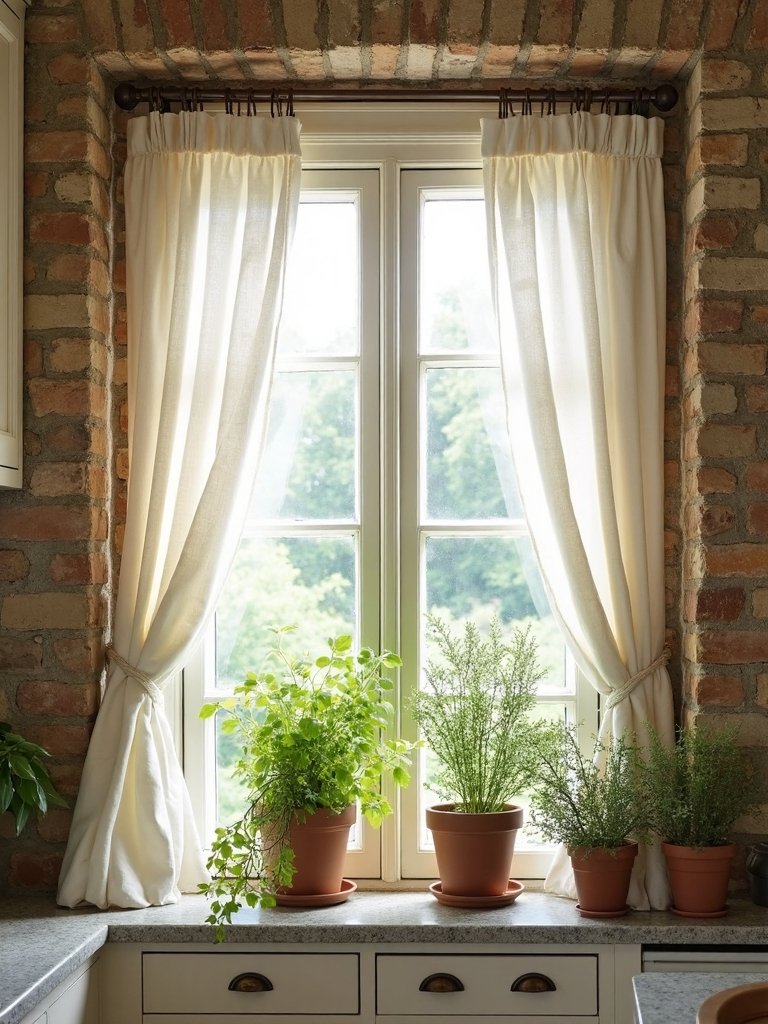 cozy character filled kitchen window recesses
