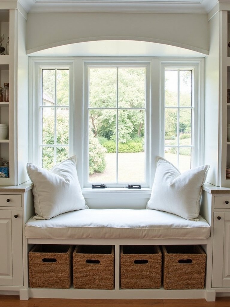 cozy farmhouse window seat retreat