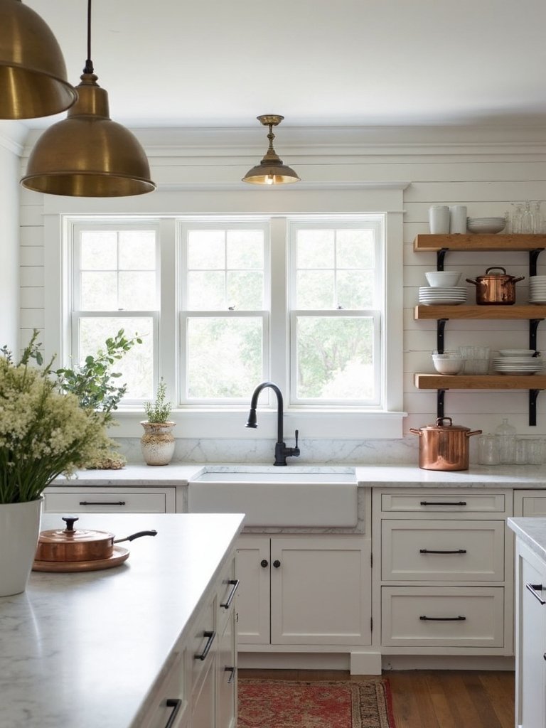 curated layered sophisticated coastal farmhouse