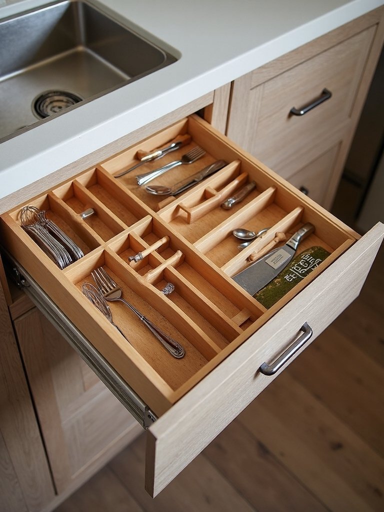 customizable organized kitchen drawer storage