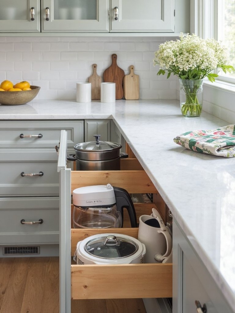 declutter seasonal kitchen appliances