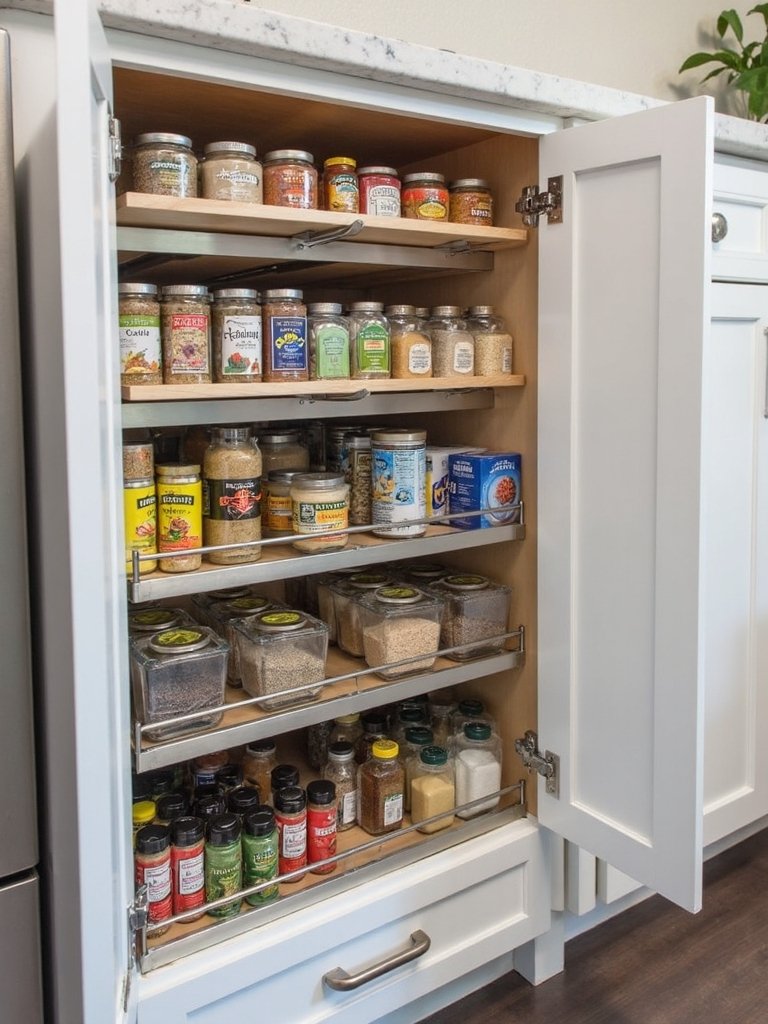door based cabinet storage