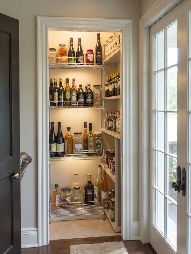door storage space maximized