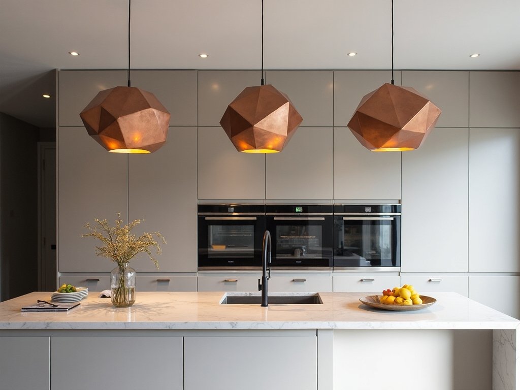 dramatic adaptable lighting transforms kitchen space