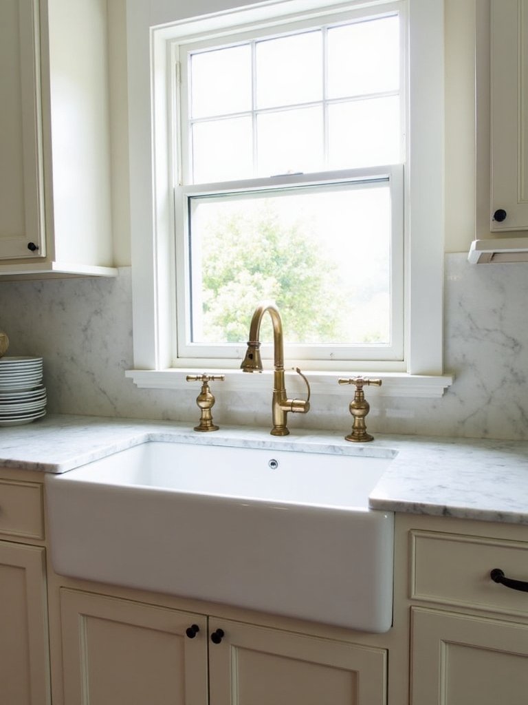 dramatic centerpiece of classic kitchen