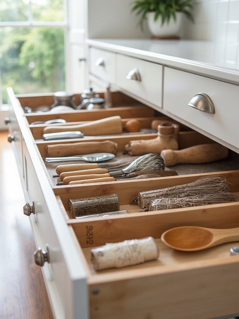 drawer decluttering and reorganization