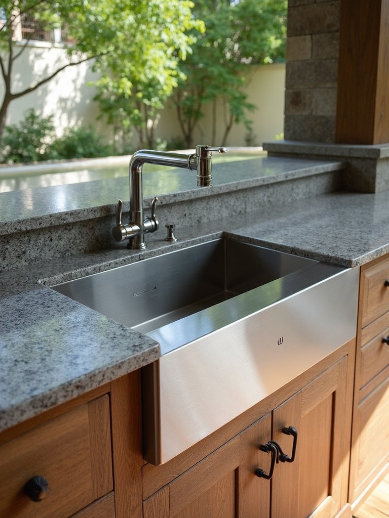 durable uv protected sink materials