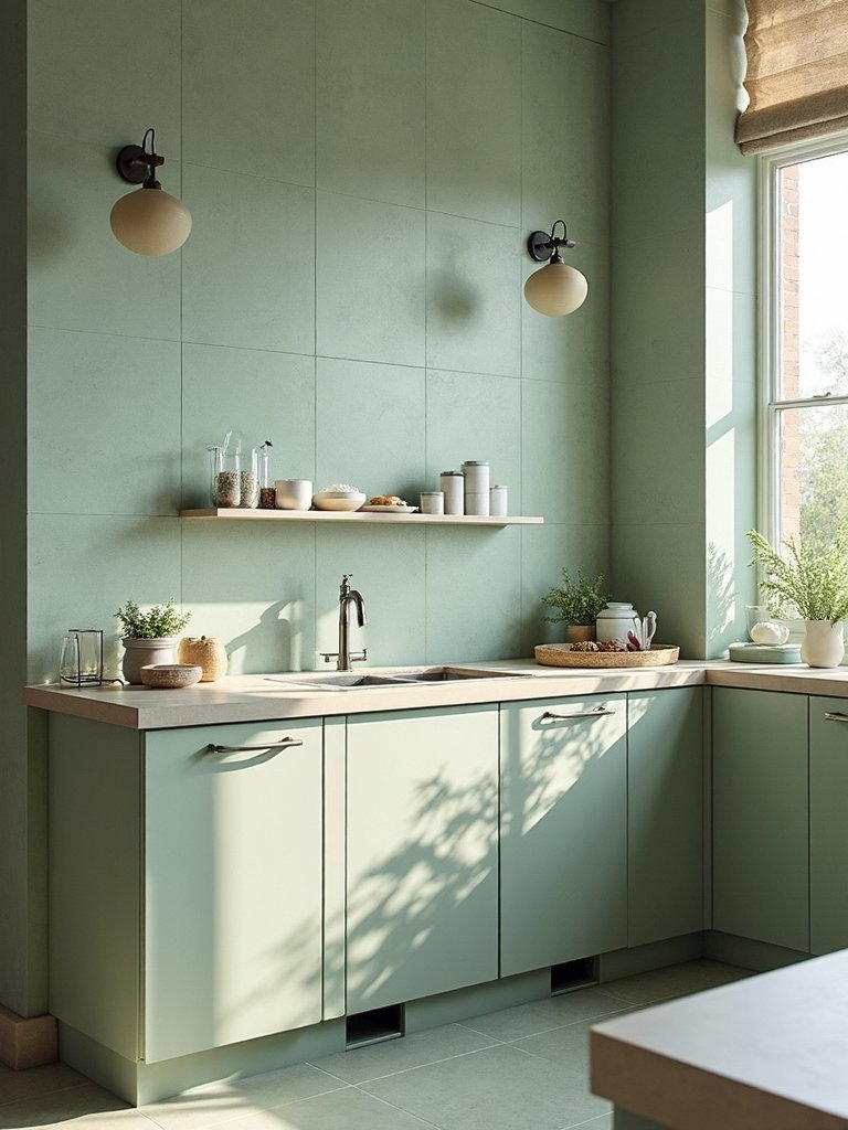 earthy natural luxurious balanced kitchen tiles