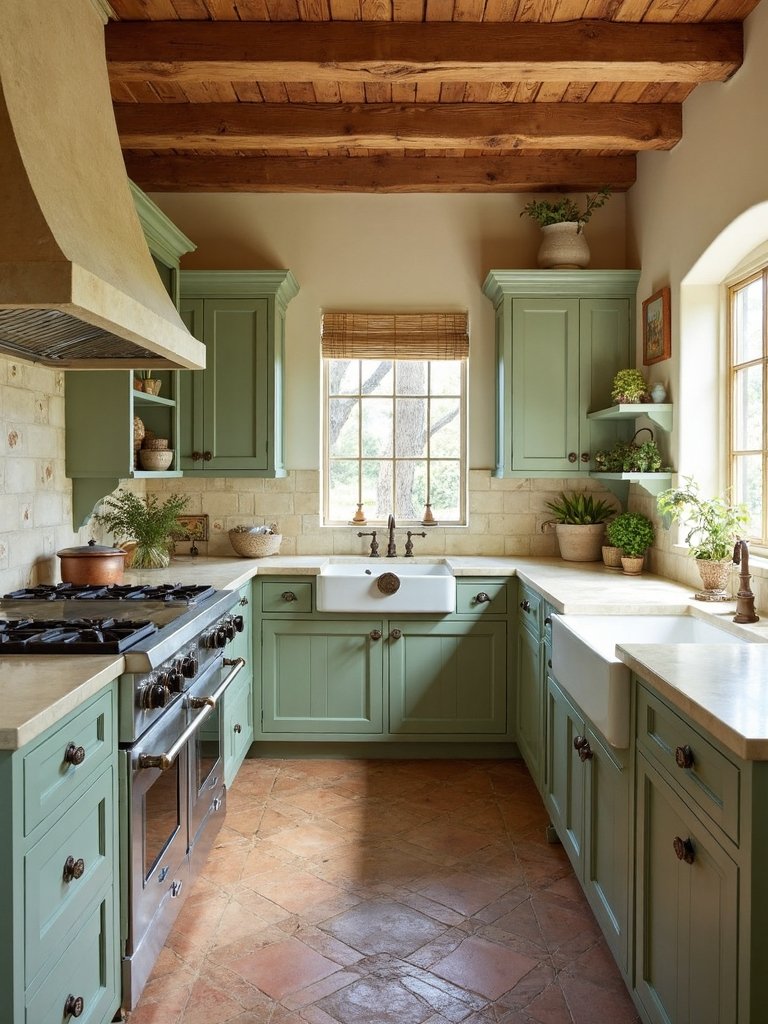 earthy natural rustic kitchen decor