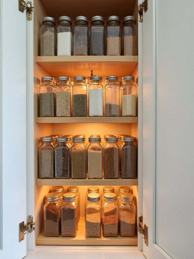 easy access spice organization