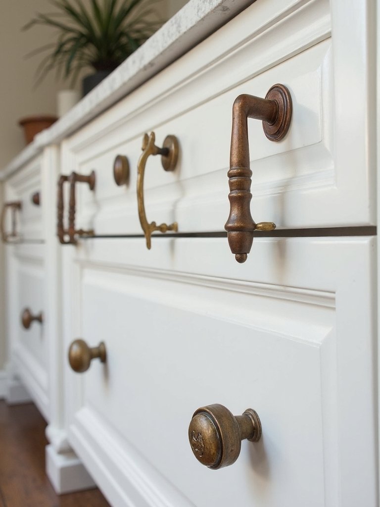 eclectic bohemian artisanal layered hardware finishes