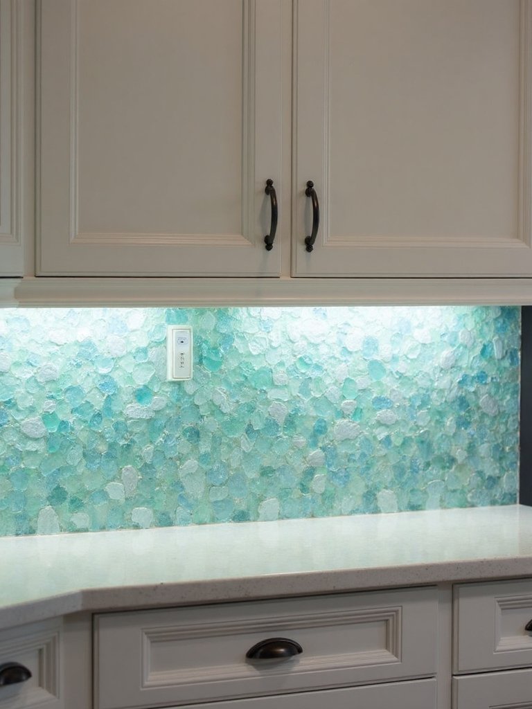 eco friendly glass backsplashes