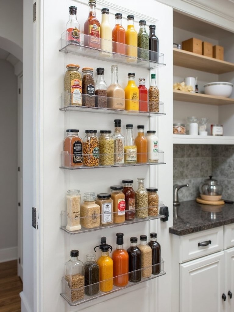 efficient cabinet door storage solutions