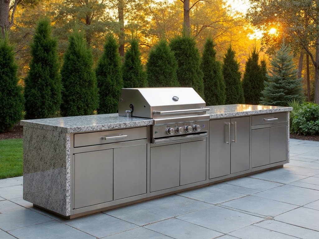 efficient compact outdoor kitchen layout
