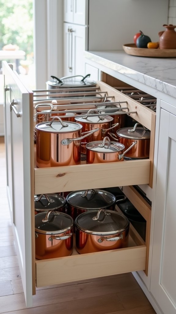 efficient cookware organization tips