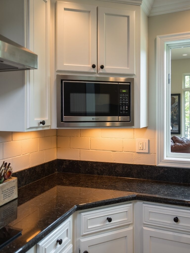 efficient corner microwave placement