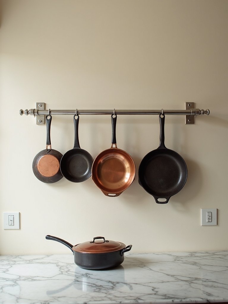 efficient culinary wall storage display