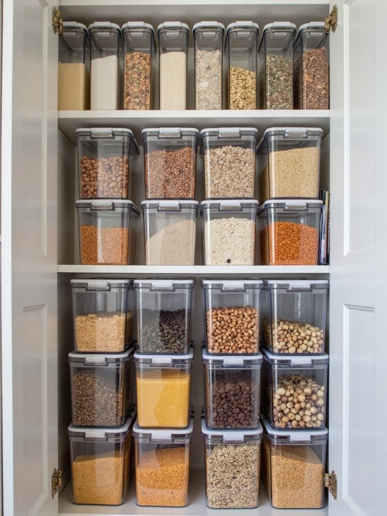 efficient customized visible pantry organization