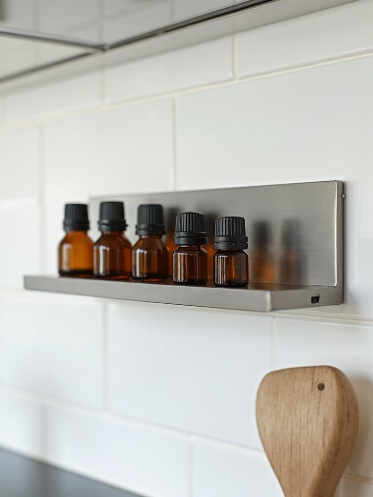 efficient organized essential oil storage