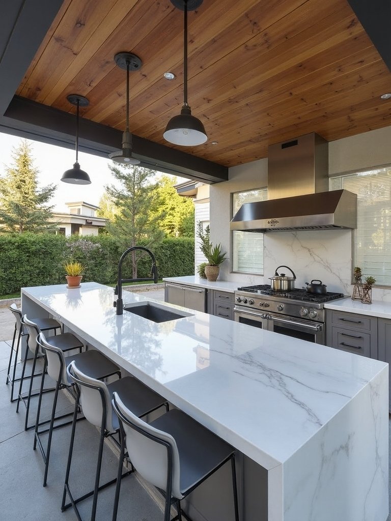 efficient outdoor entertaining design