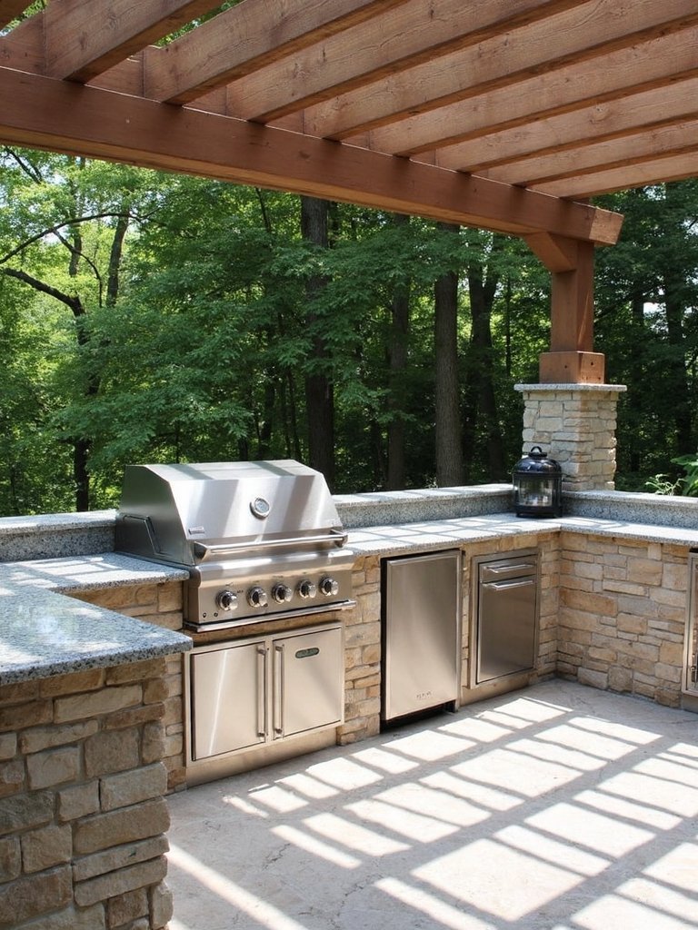 efficient outdoor kitchen design