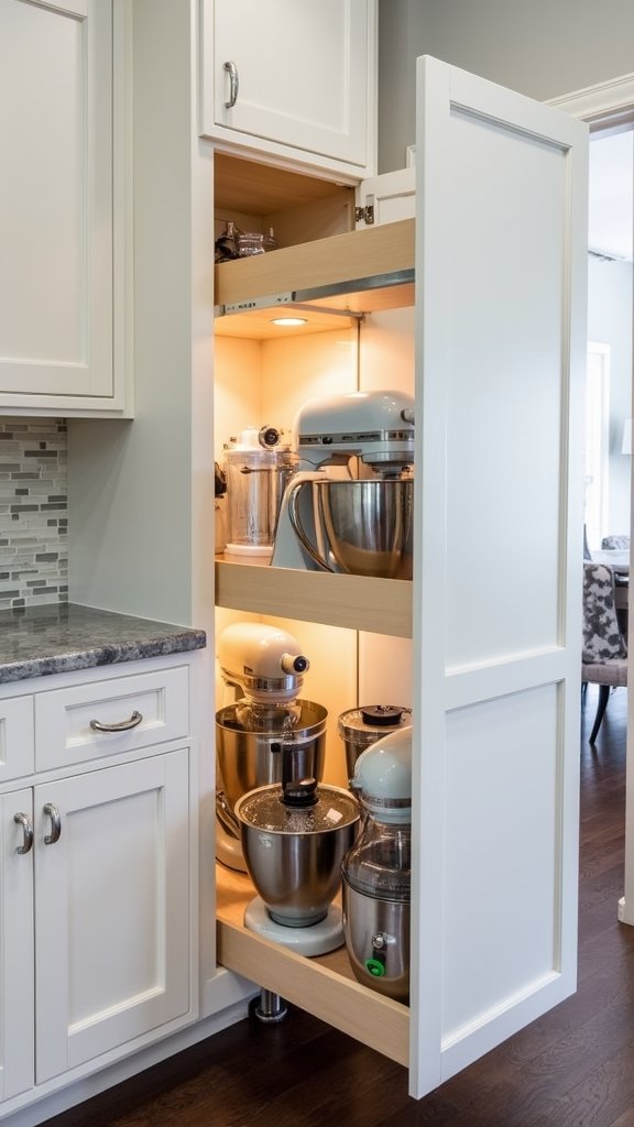 efficient small appliance organization