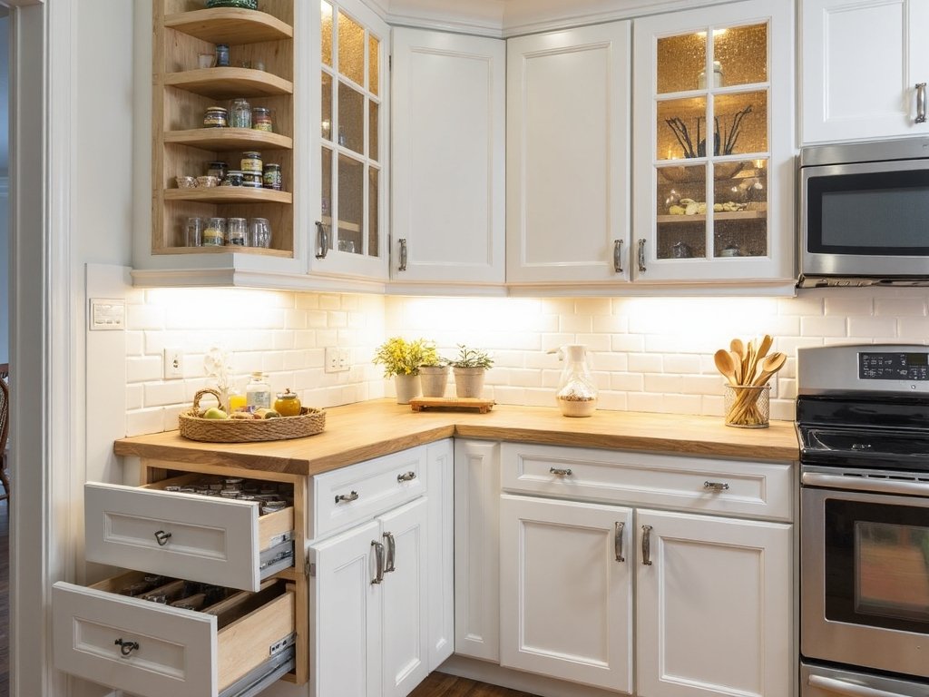 efficient streamlined customizable kitchen cabinetry