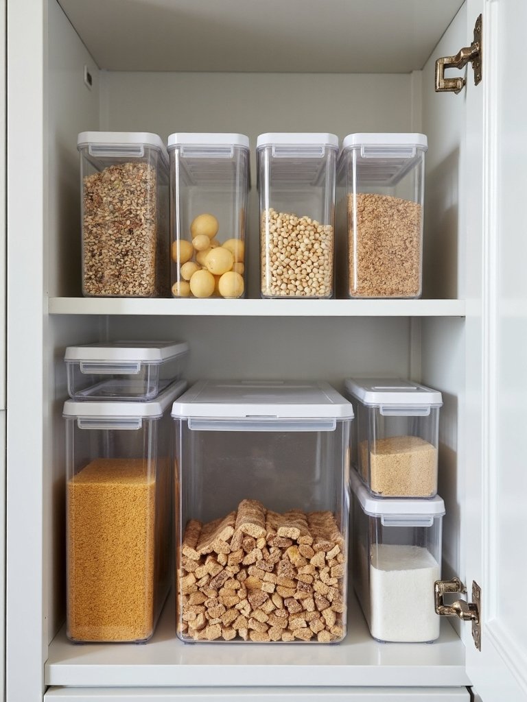 efficient visible customizable stackable kitchen storage