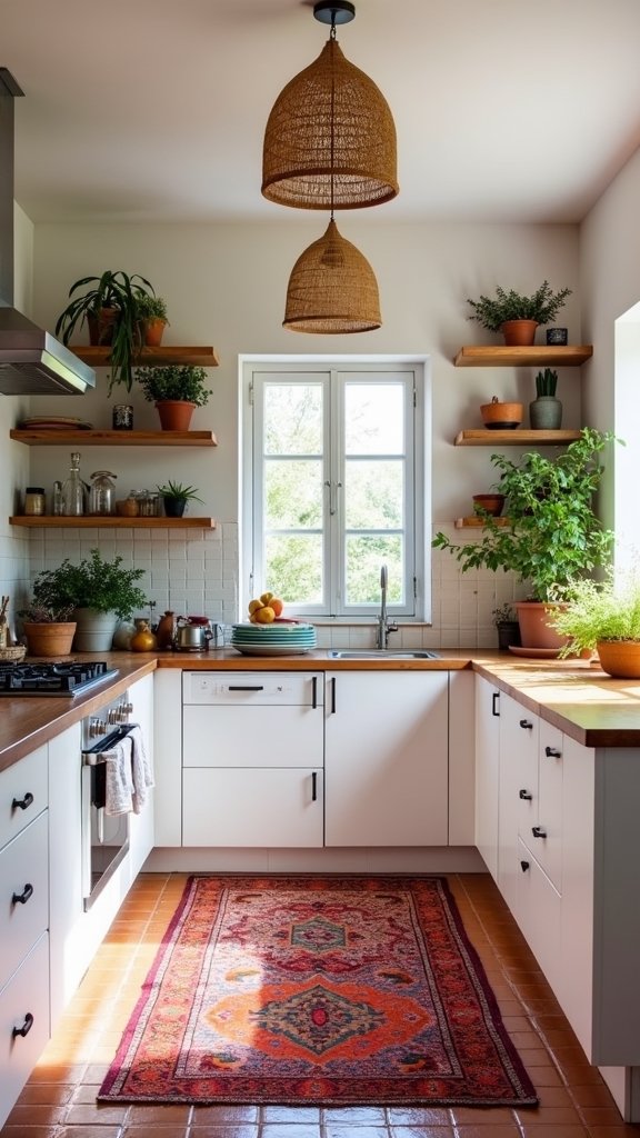 effortlessly chic boho kitchen designs