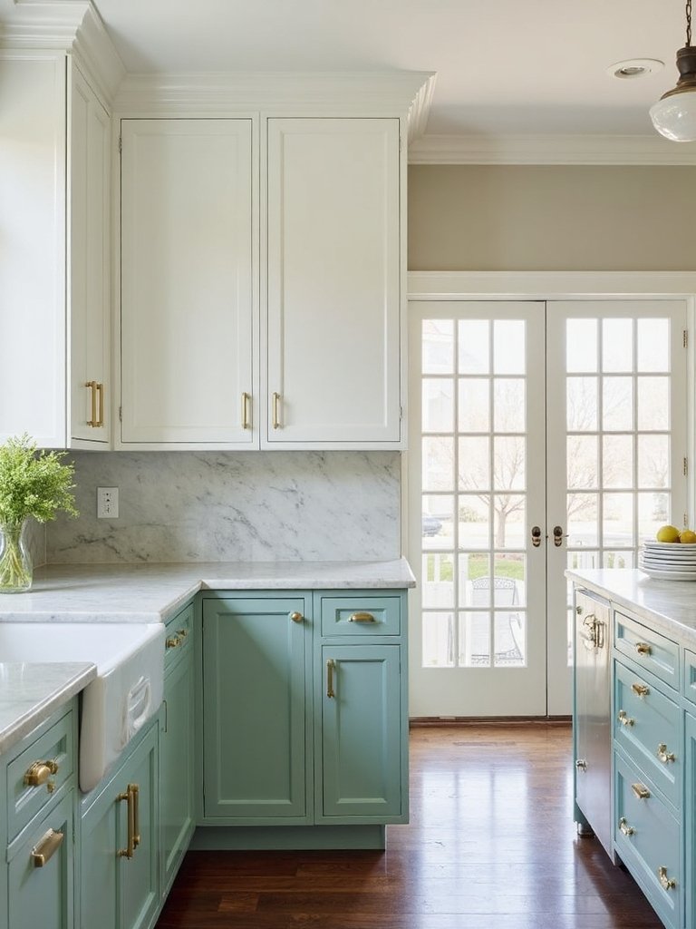 elegant coastal farmhouse kitchen design