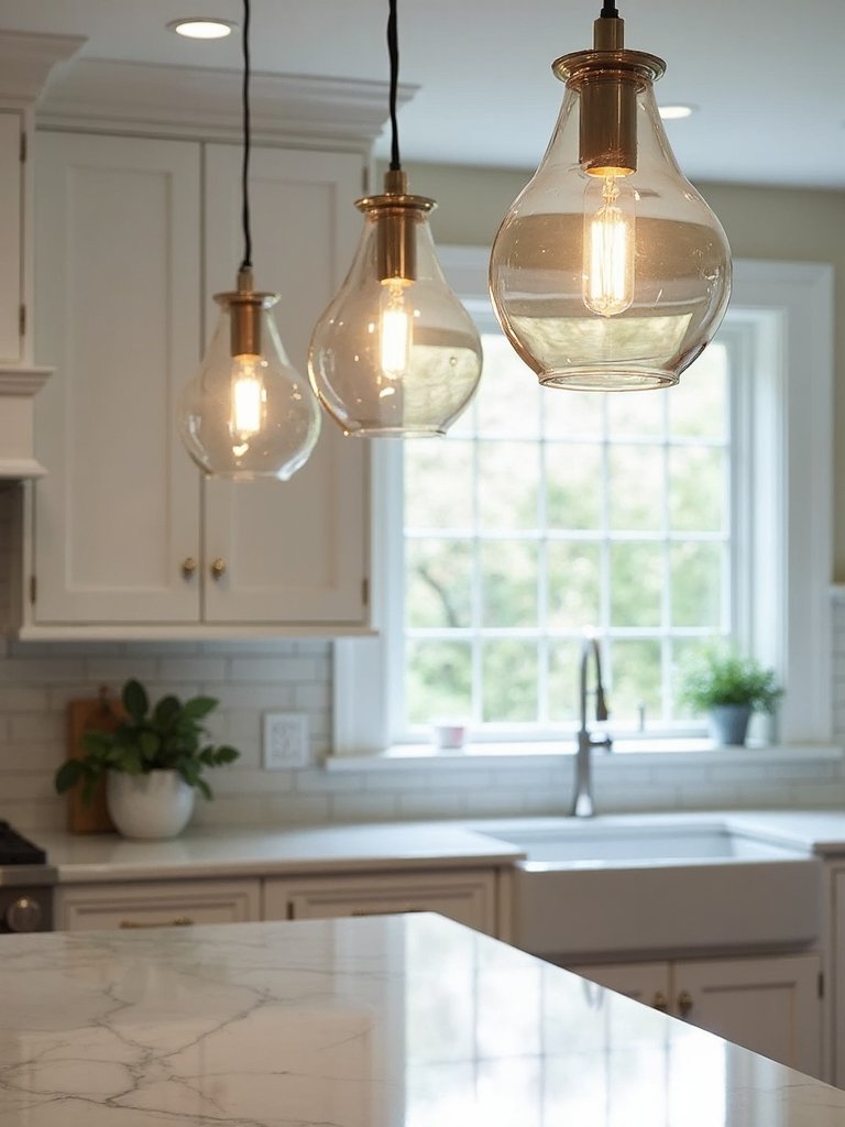 elegant kitchen island lighting