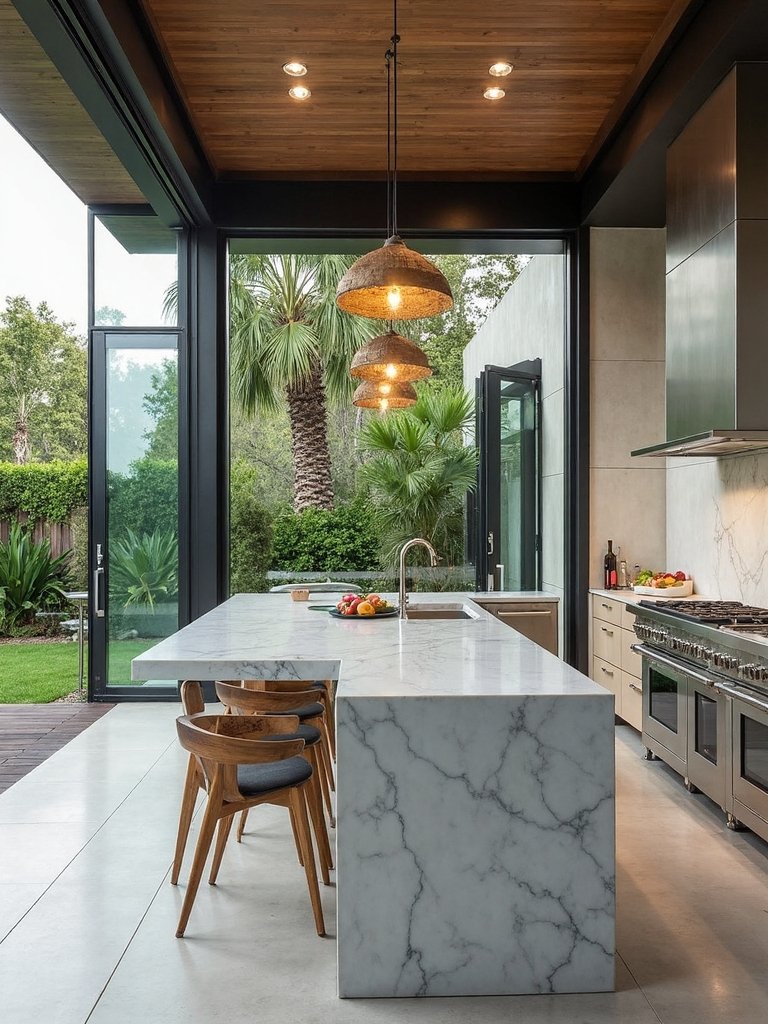 elegant outdoor culinary haven