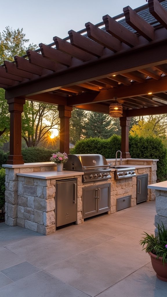 elevated outdoor kitchen design inspiration