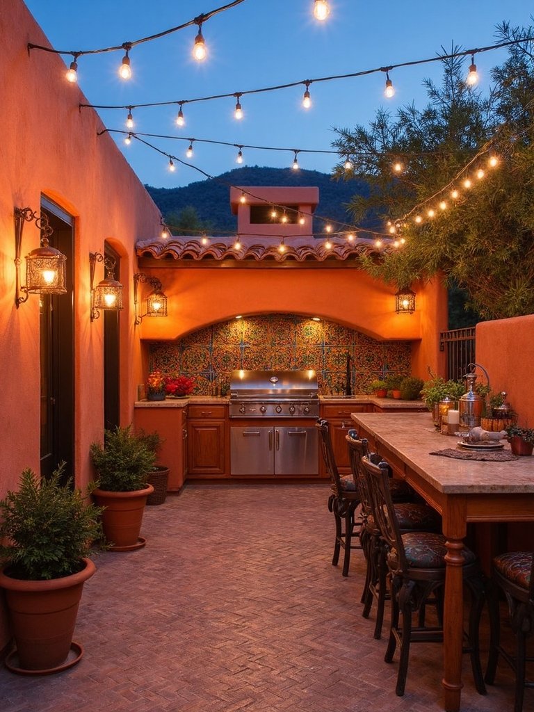 enchanting outdoor cooking ambiance