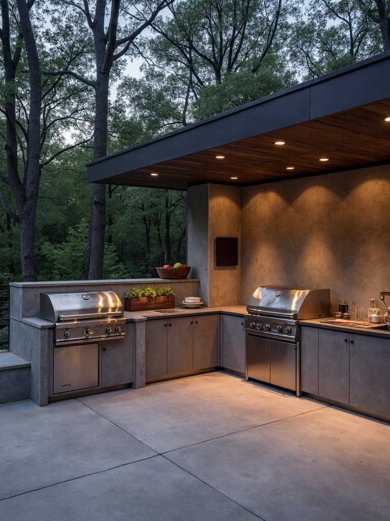 enhanced outdoor cooking zones
